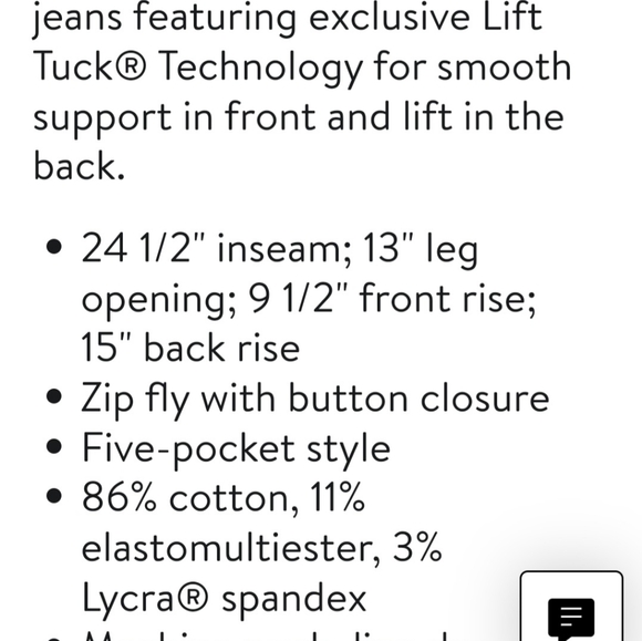 NYDJ STRETCH DENIM JEANS - Picture 3 of 3